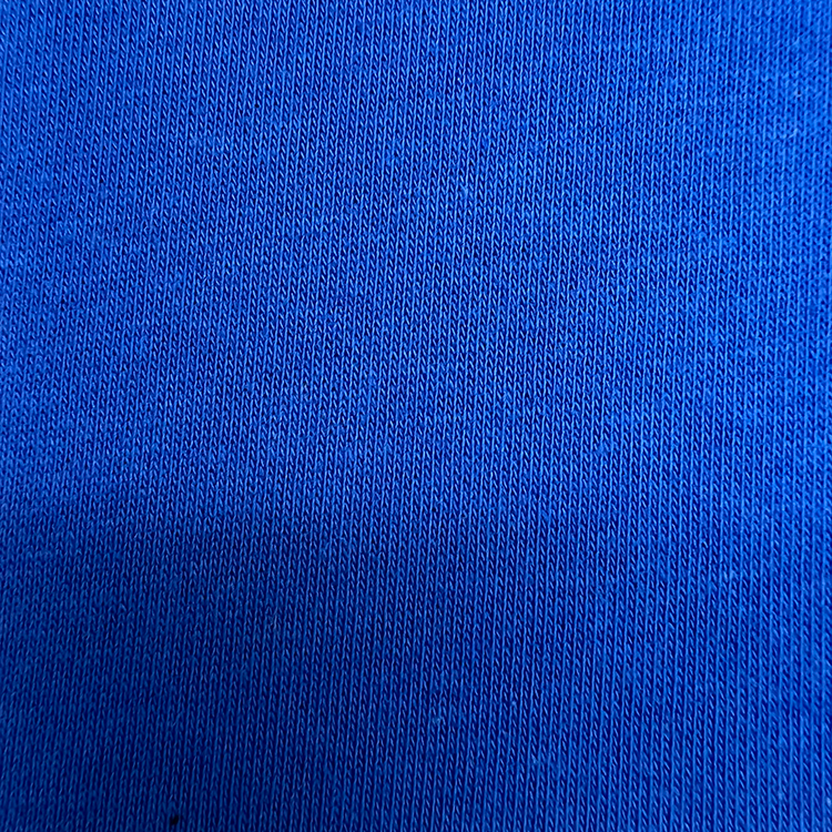 Royal Blue Polyester-Cotton Fleece-stoff til genser, hettegensere og uformelle klær