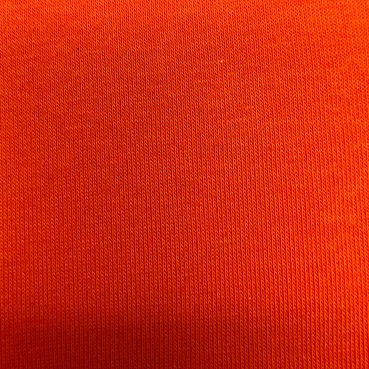 Oransjerød Sweatshirt Athletic Brushed Poly Knit Fleece-stoff